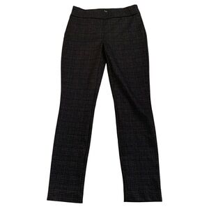 Dalia Black & Gray Plaid Dress Pants Size 8